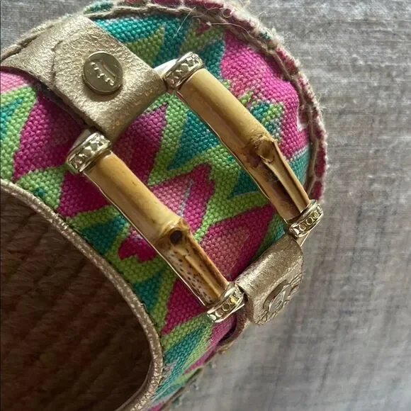 Colorful Zigzag Patterned Women's Flats by Elaine Turner. - Picture 6 of 6